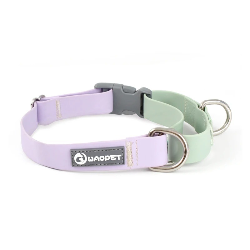 Lavender and light green dog collar