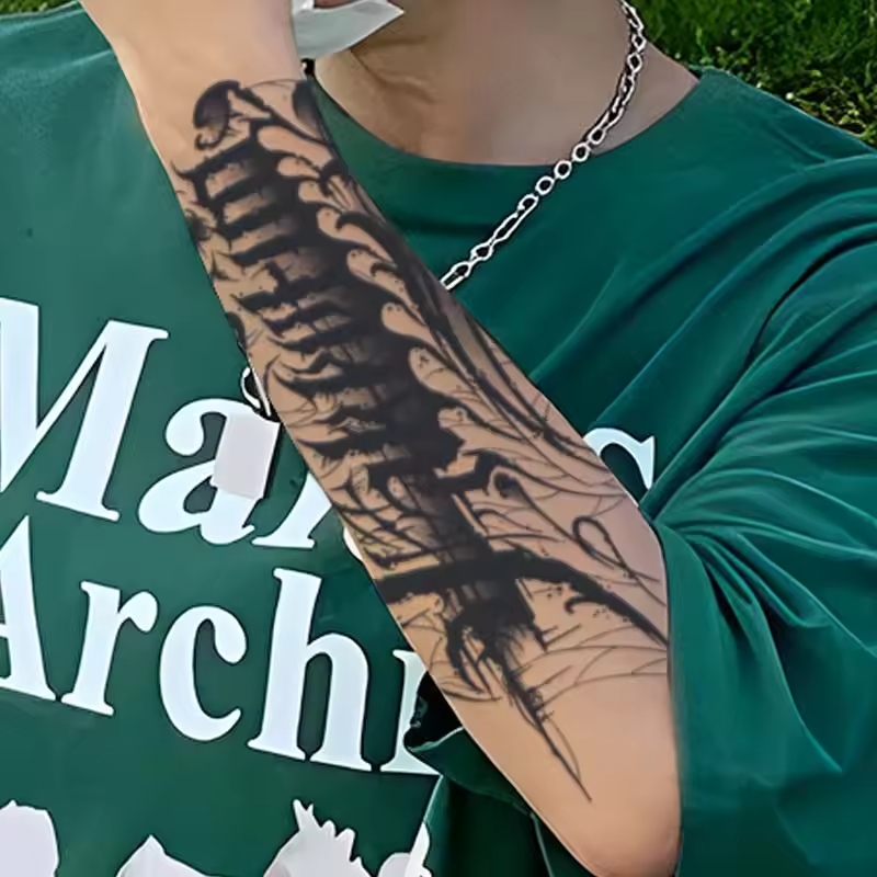Half sleeve tattoos have become a prominent trend in the body art world.