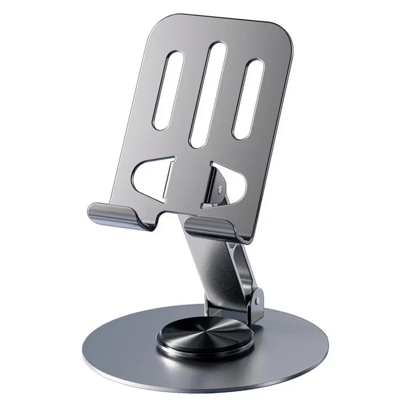 Metal swivel phone and tablet stand