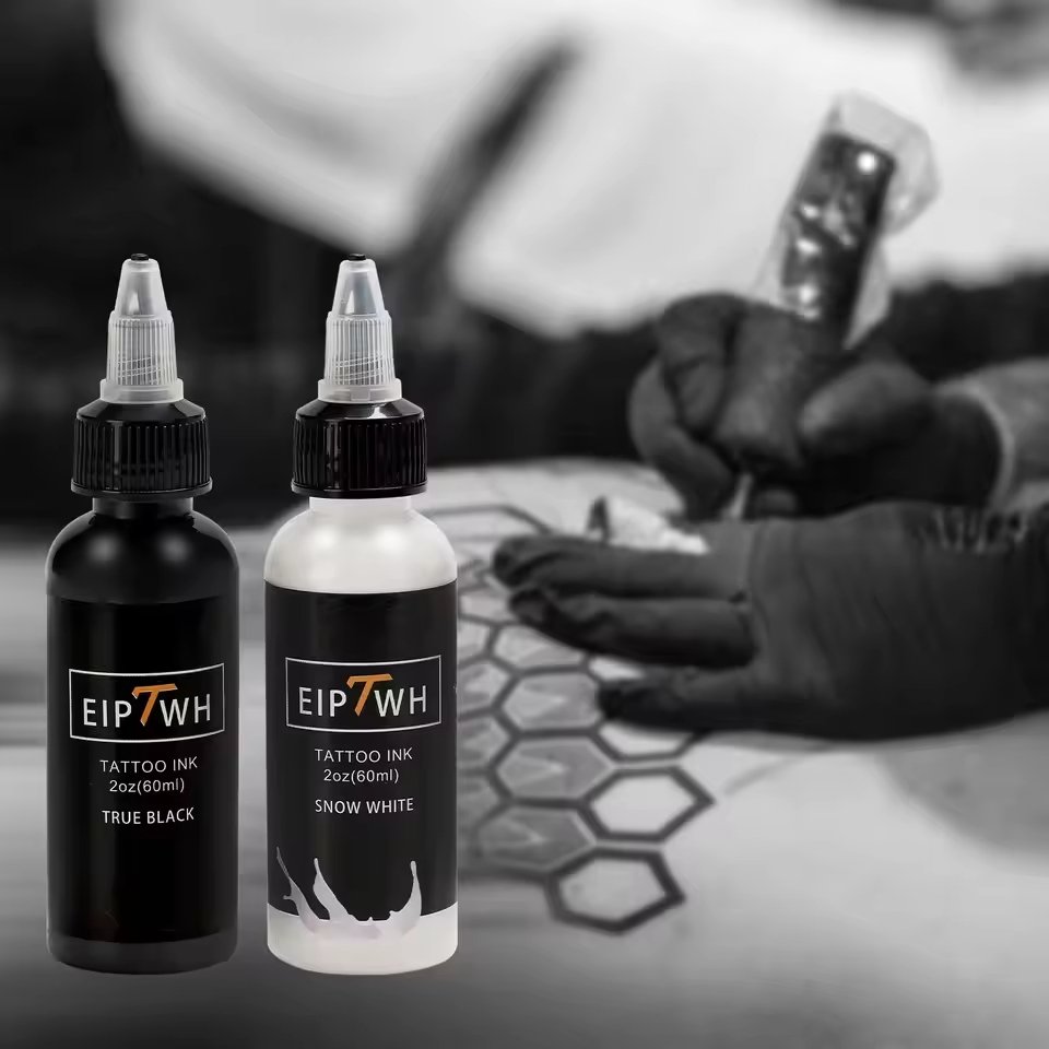 A white ink tattoo uses a special ink that appears nearly invisible on fair skin.