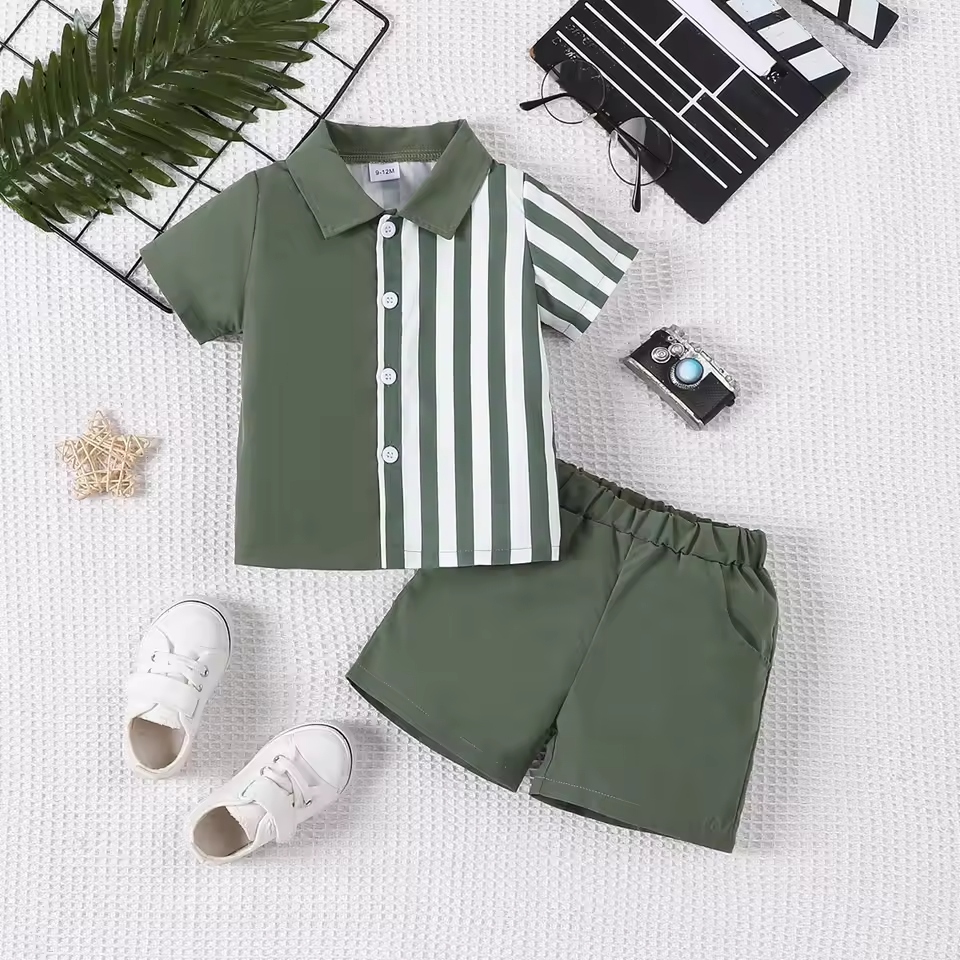 Trendy baby boy summer clothes can be both fashionable and functional.