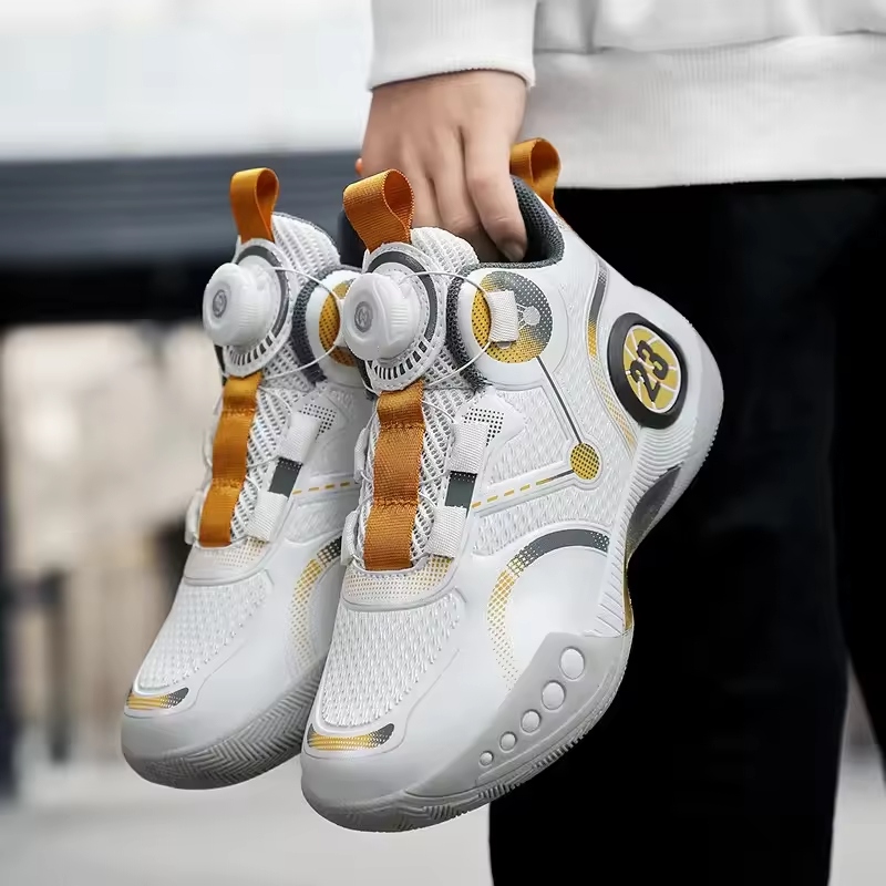 The allure of all-white basketball shoes lies in their classic, sleek look.