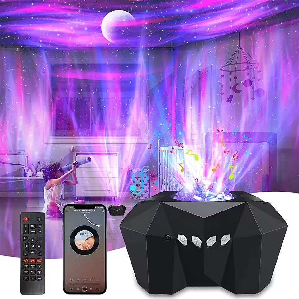 A star projector is a device that projects a starry sky onto ceilings or walls.