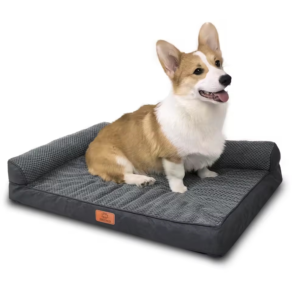 A memory foam dog bed is designed to provide superior comfort for your pet.