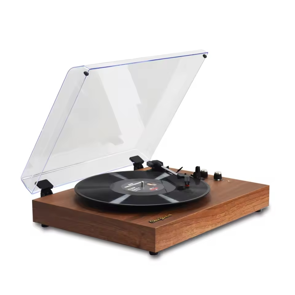 Vintage turntables are known for their rich, warm sound.