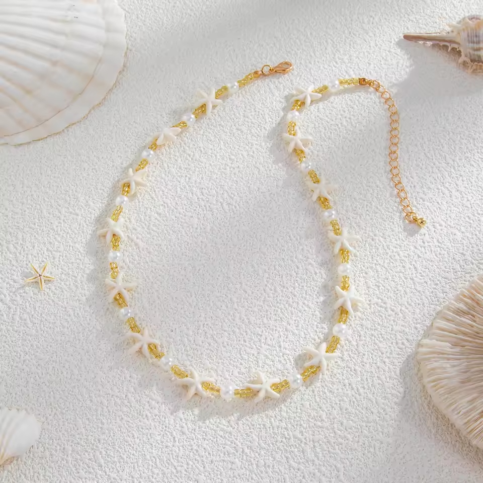 The jewelry overload look celebrates bold accessorizing.