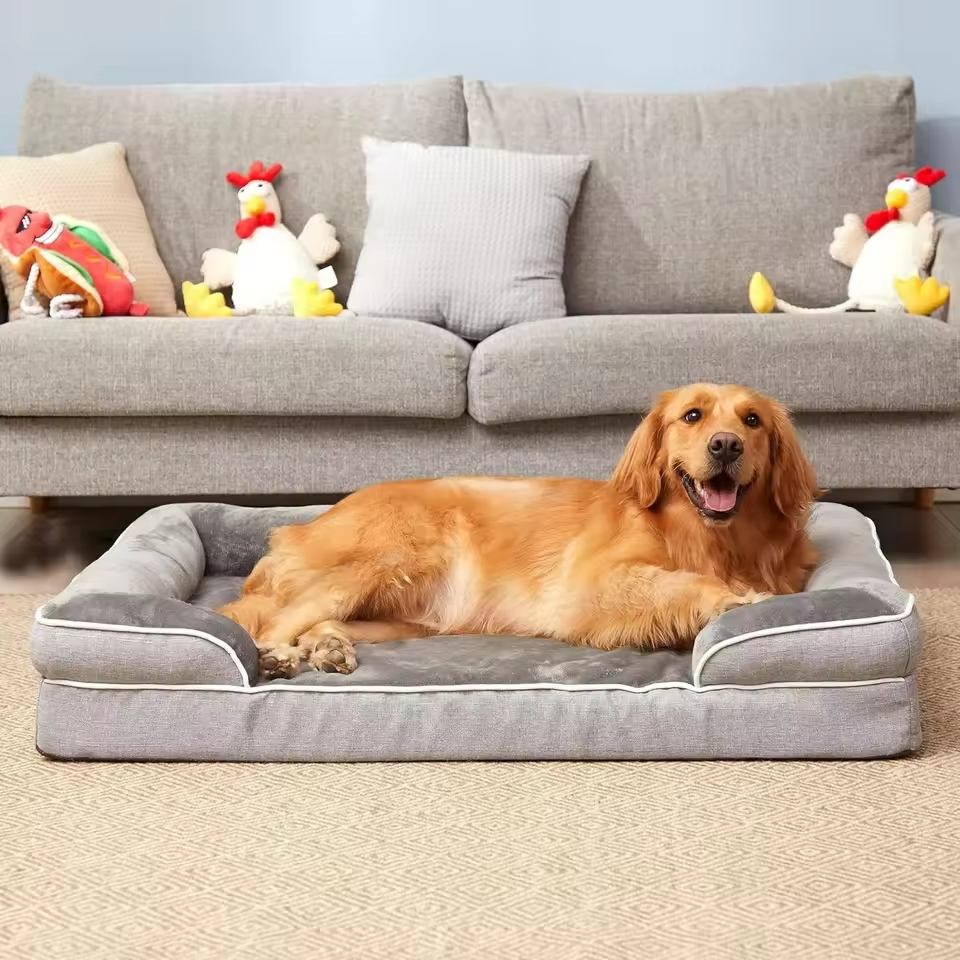 A memory foam dog bed is designed to provide superior comfort for your pet.