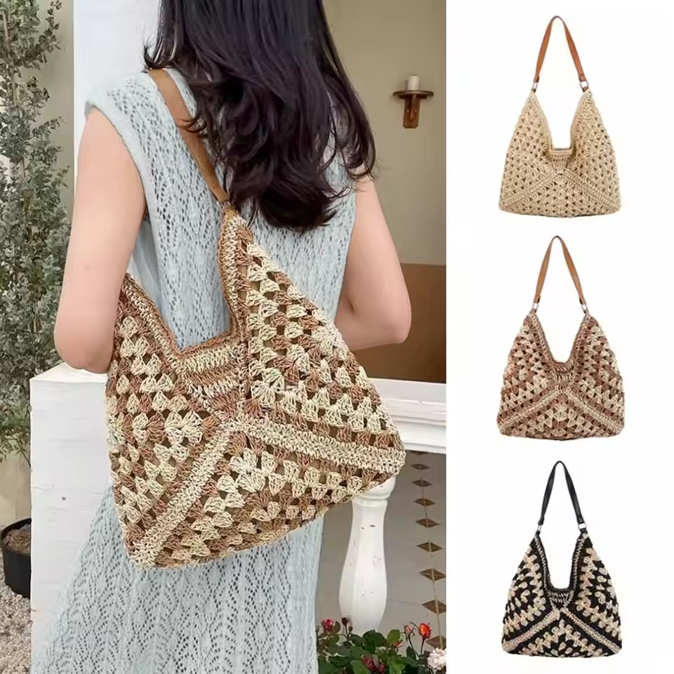 crochet tote bag