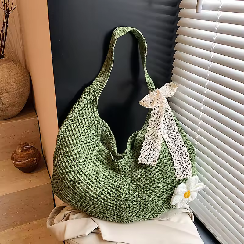 crochet tote bag